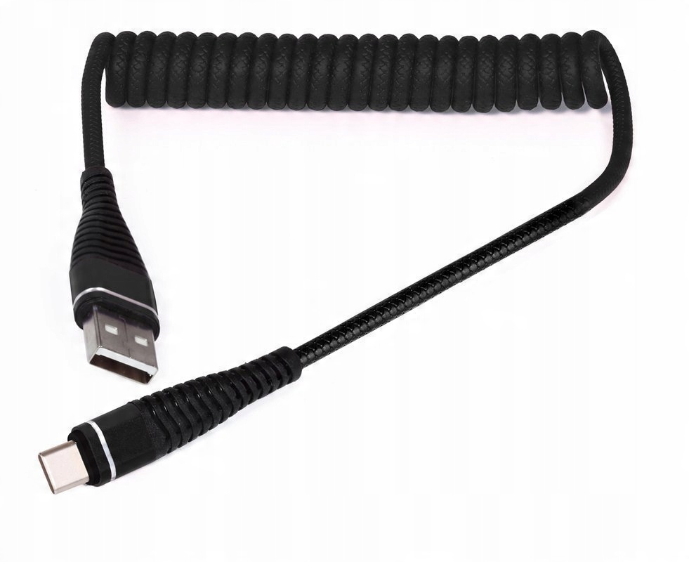 

Przewód Typ C Usb 1M Rozciągany Sprężyna Spiralny