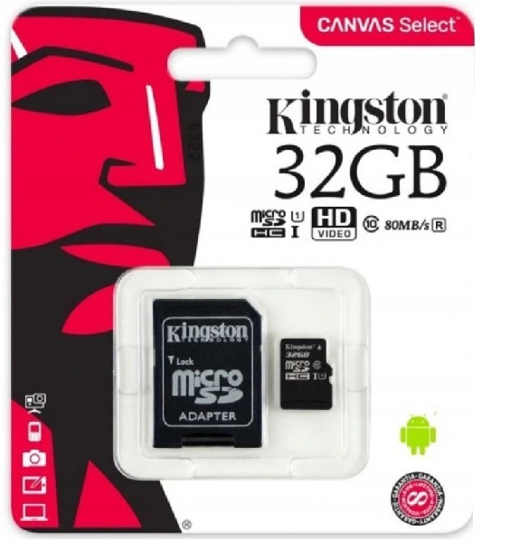 

Kingston Karta Pamięci 32 Gb Micro Sd Class 10