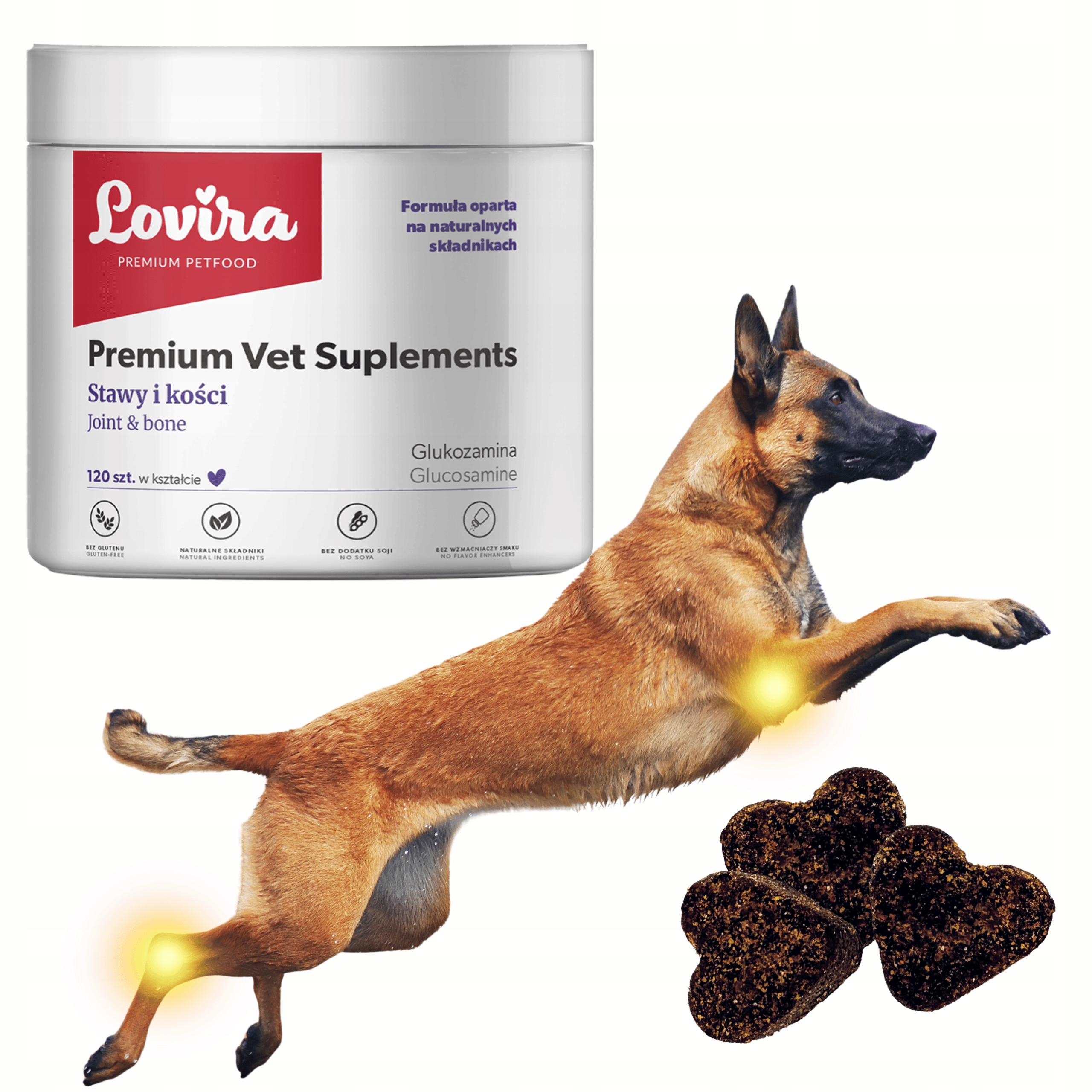 Levně Doplňky Pro Psa Na Klouby A Kosti 120 příchutí Kolagen Vitamíny