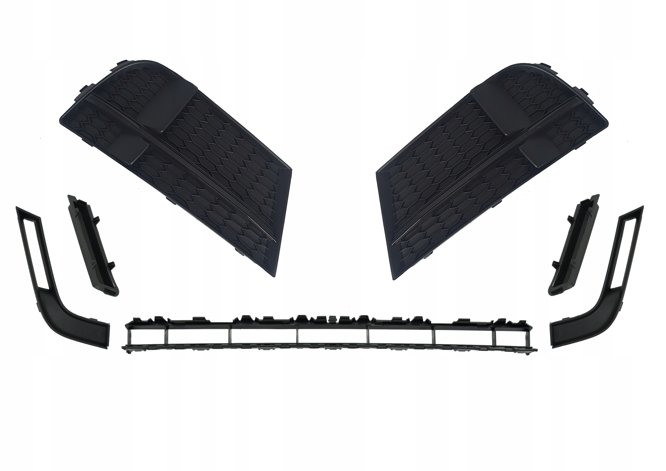 Mřížka nárazníku atrapa krytka Audi A3 8V S-line lift 16-19r Komplet