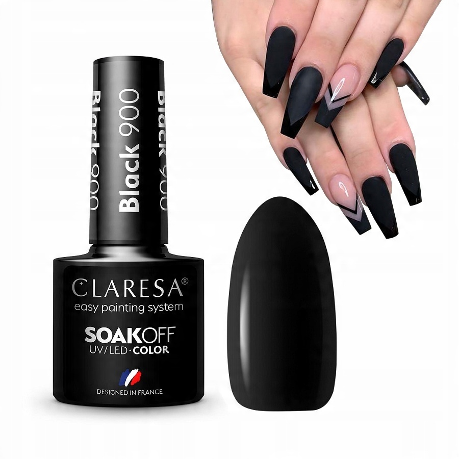

Claresa Lakier Hybrydowy Uv/led Black 900