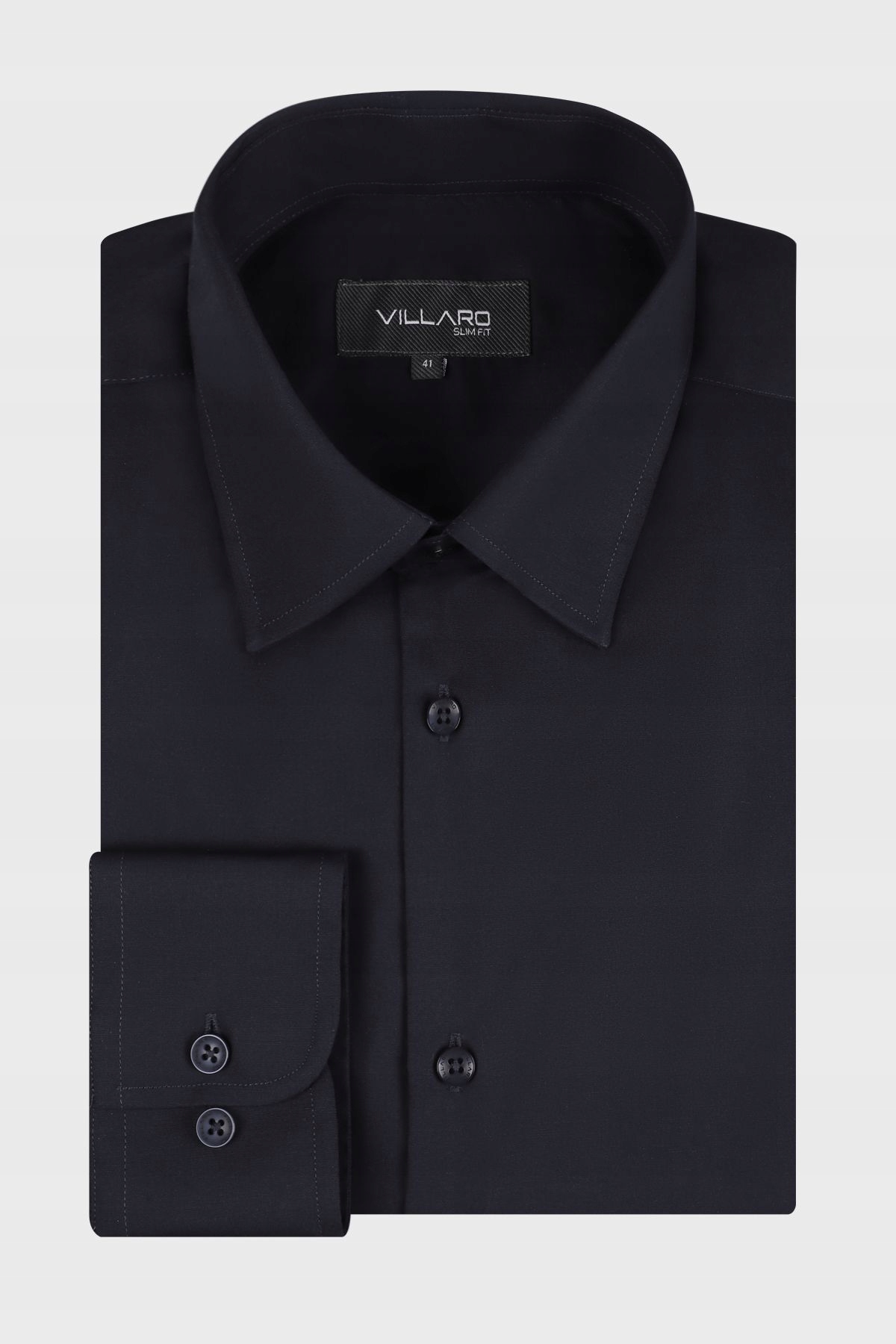 Černá pánská košile Slim Fit 40-176/182
