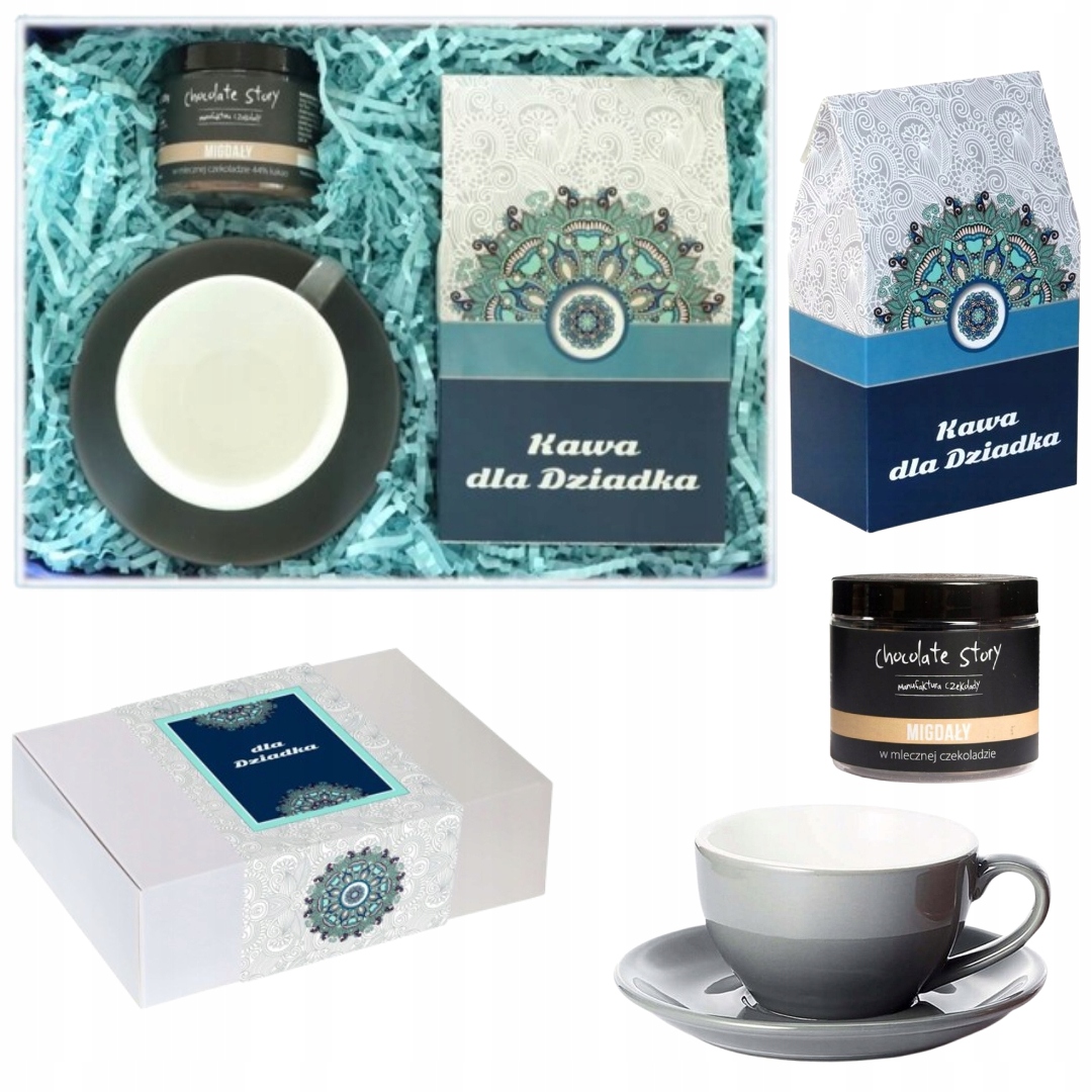 Levně Velký elegantní dárková sada s lahodnou příchutí kávy Pro Dědečka