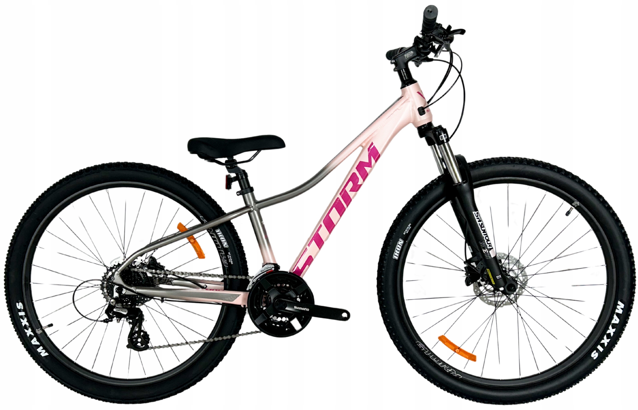 Rower Górski Mtb Storm Shark 3.0 Lady 13,5 27,5 pudrowy róż grafit 2026