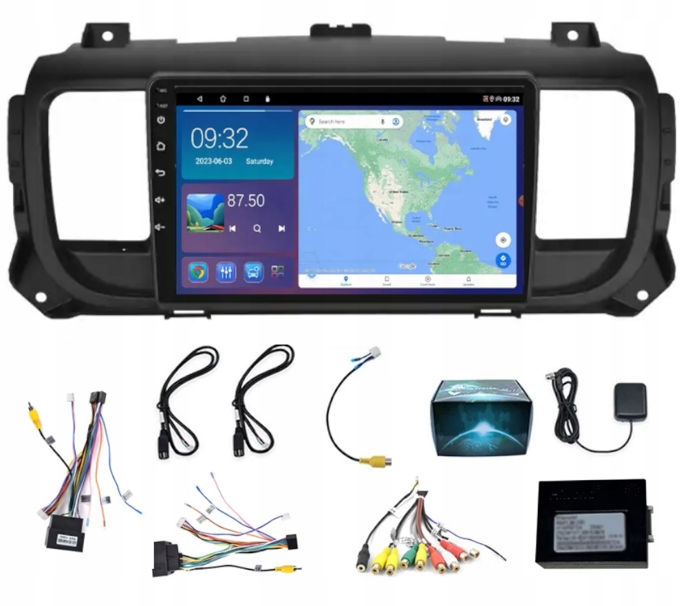 Gps Rádio Citroen Jumpy Peugeot Expert Toyota Proace 2016-2022 Usb 4GB 64GB