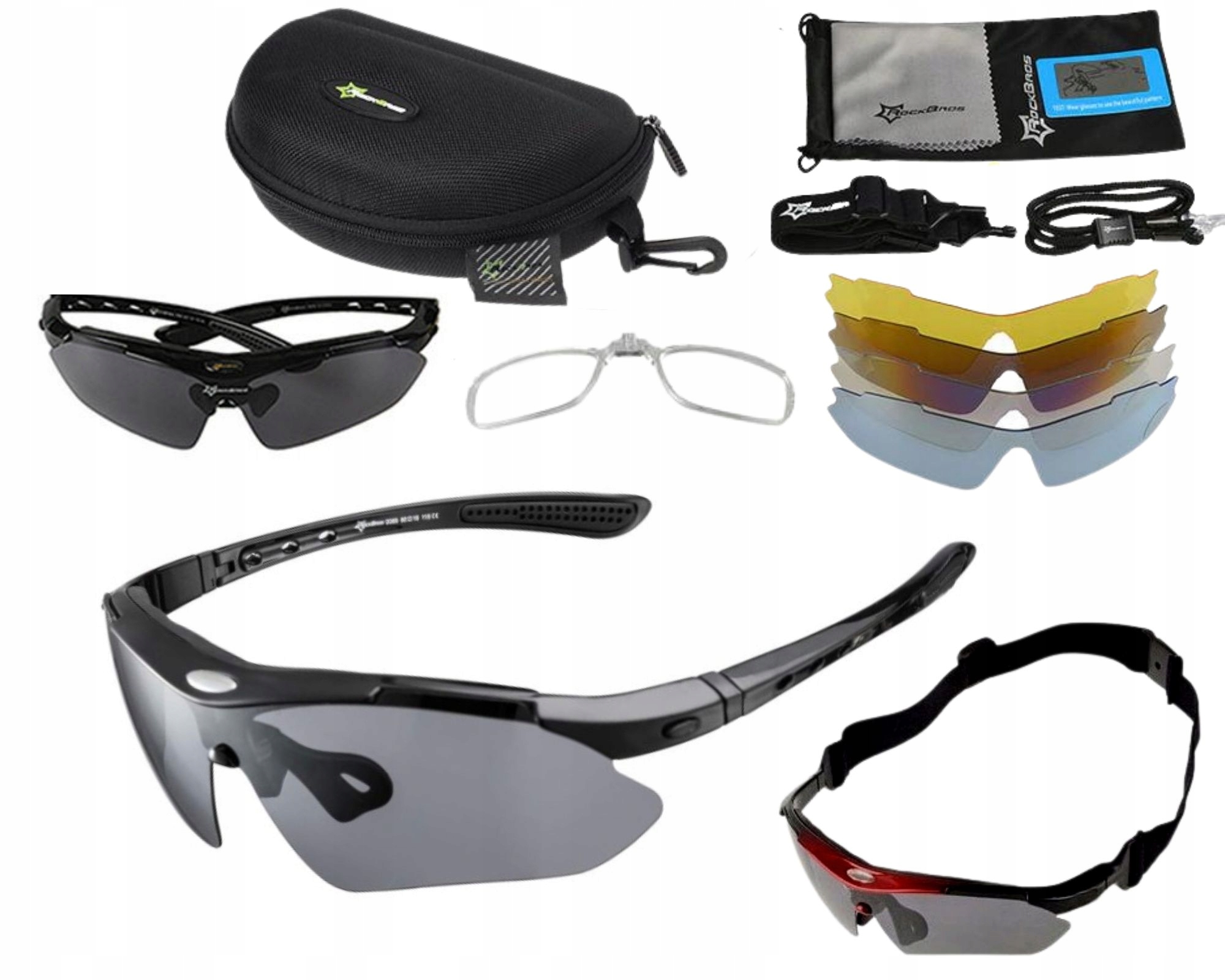 

Okulary Rockbros 10003 na rower szkła polaryzacja