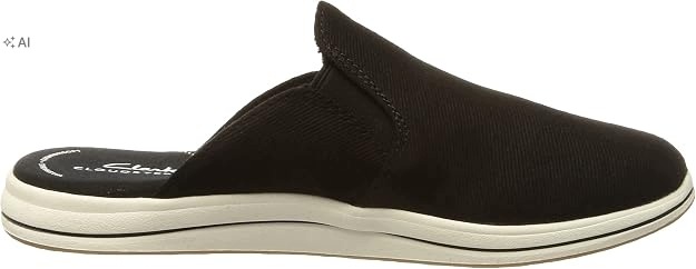 Clarks Černé Ležérní Nazouváky S Textilním Svrškem 37,5 6PA