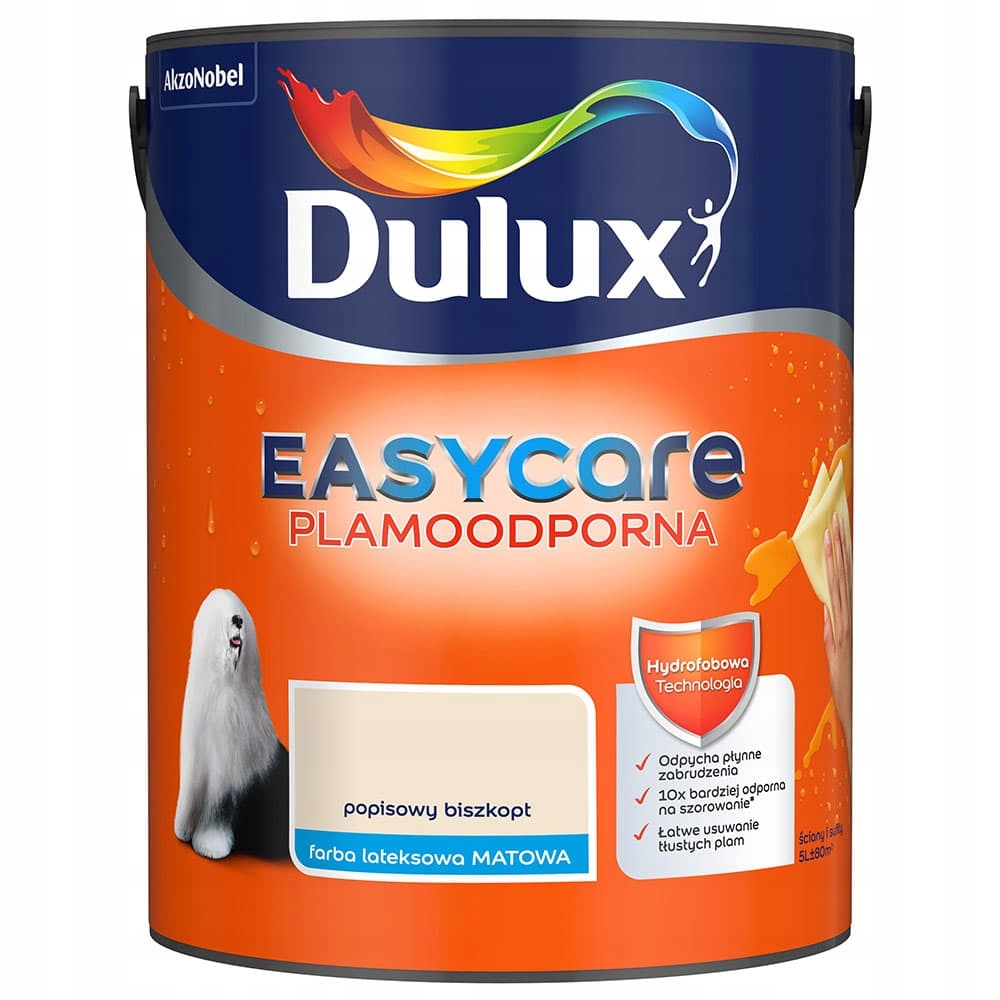 Dulux EasyCare Farba Mat Popisowy biszkopt 5L