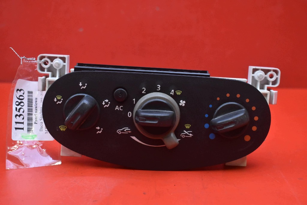 control panel air conditioning devices N106278B DACIA SANDERO 1 and 08-12
