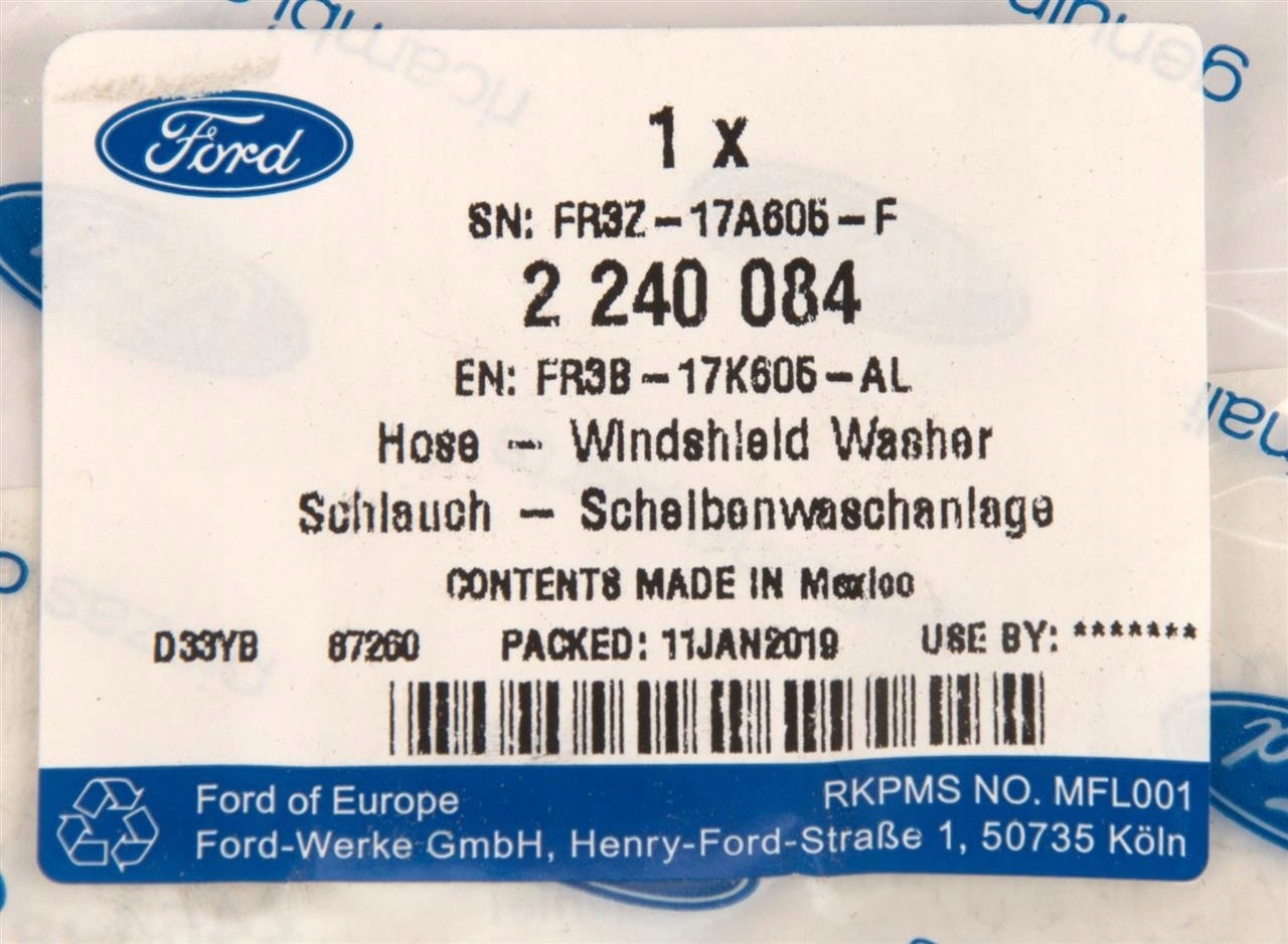 PRZEWOD SPRYSKIWACZY MUSTANG 2015 2017 2017 Car type Passenger cars