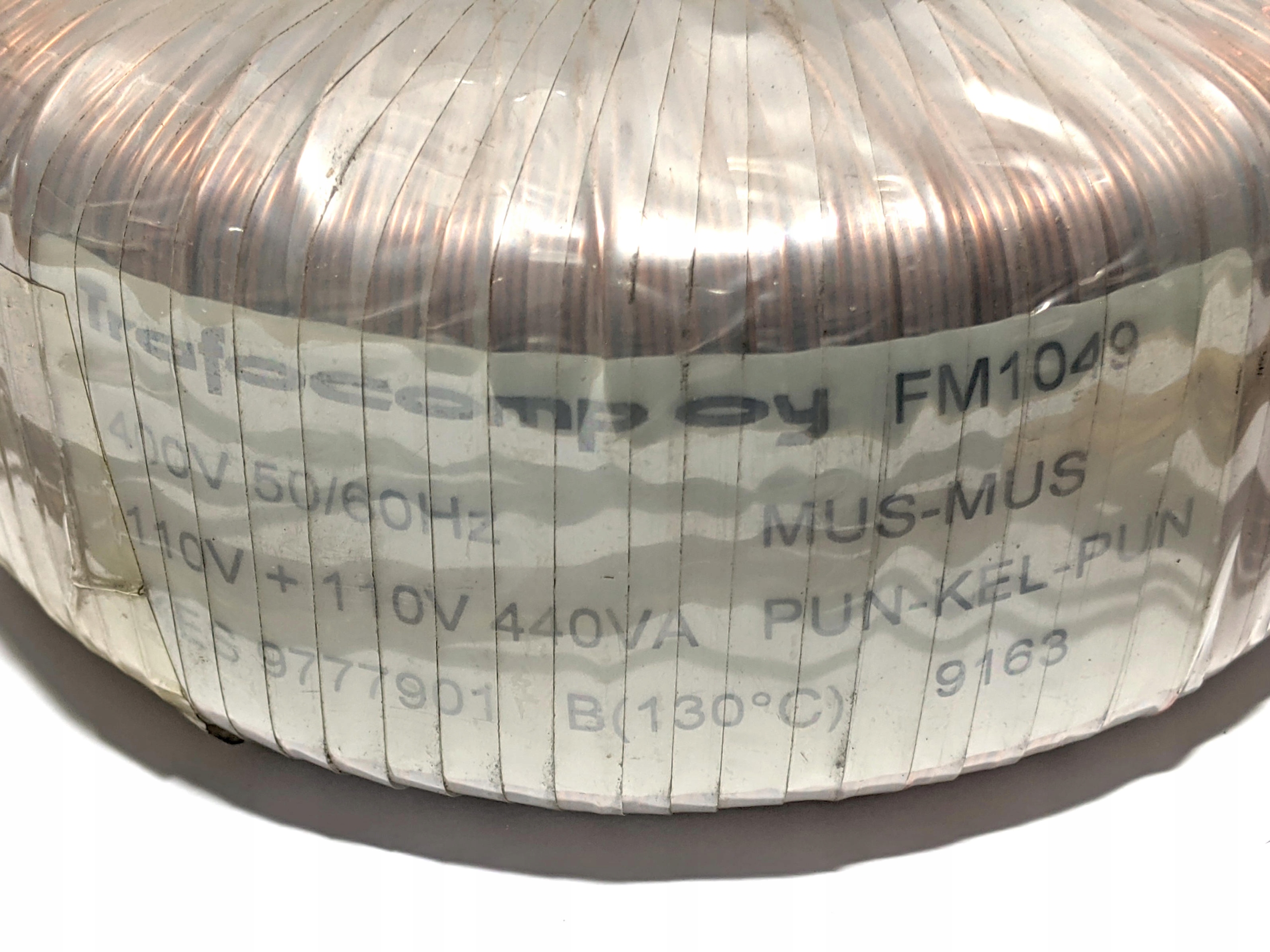 Transformator toroidalny 440VA / 400V -110V - TRAFOCOMPANY FM1049 - 9777901 EAN (GTIN) 5900004416720