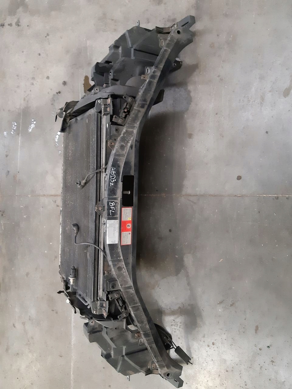 support panel for radiators pillar Audi A8 D3 3,7 V8