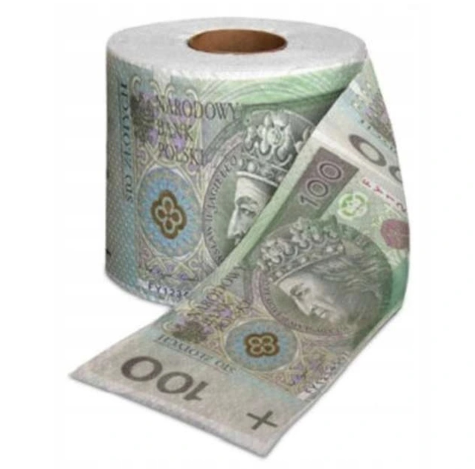 

Papier Toaletowy XL 100 Zł Stówka Stówa Banknot