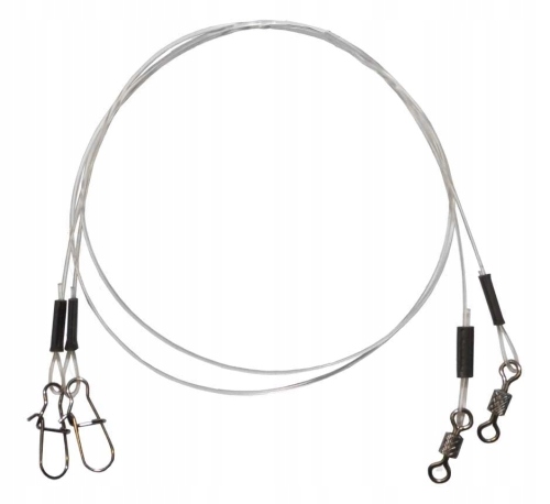 Przypon York Fluorocarbon wytrzymałość 13,0 kg krętlik agrafka 20 cm
