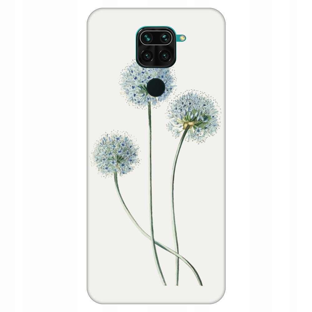 Etui do Xiaomi Redmi Note 9 Kwiat niebieski