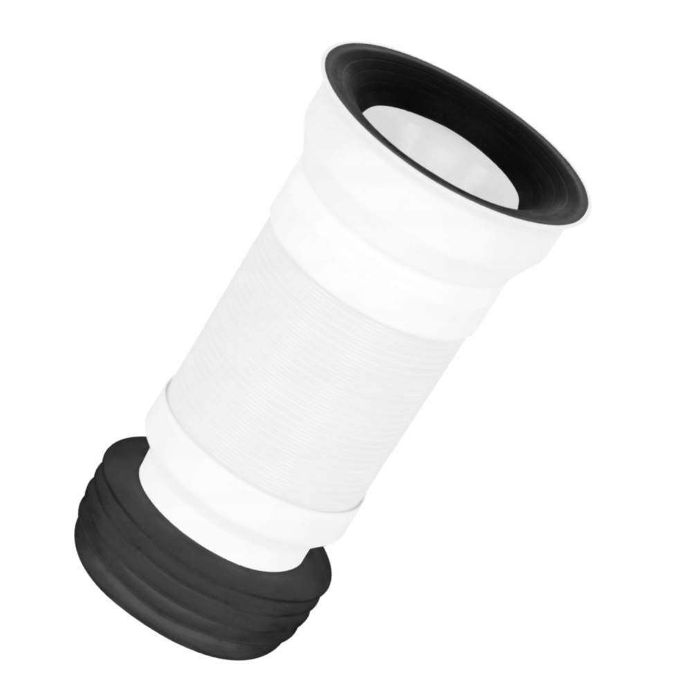 Odtoková rúrka do Wc 110 mm nastaviteľná 31-55 cm čierna pružná z plastu