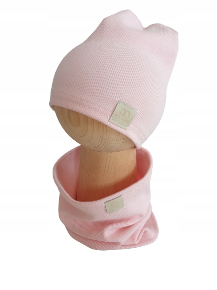

Zestaw Czapka + Komin Prążek Róż 44cm-47cm