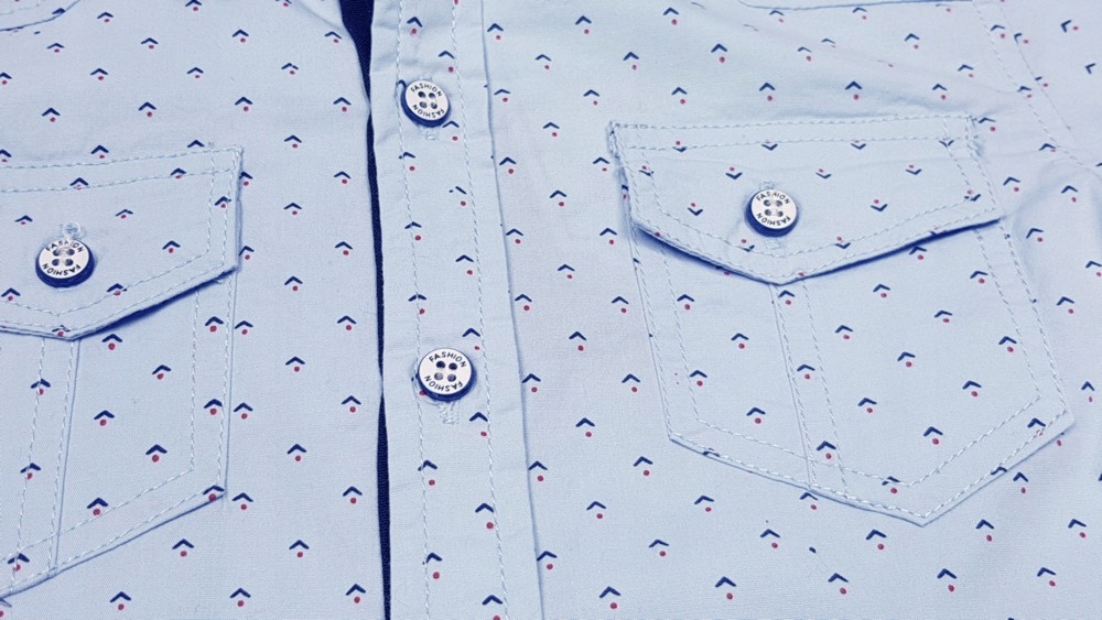 KOSZULA bawełniana KORDA r 10 - 122 BLUE + gratis Wiek dziecka 6 lat +