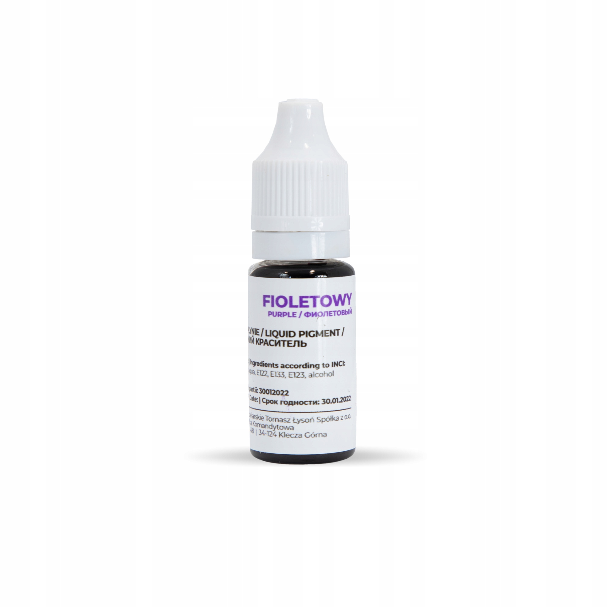 

Barwnik do mydła fioletowy 10ml kreatywne pudełko