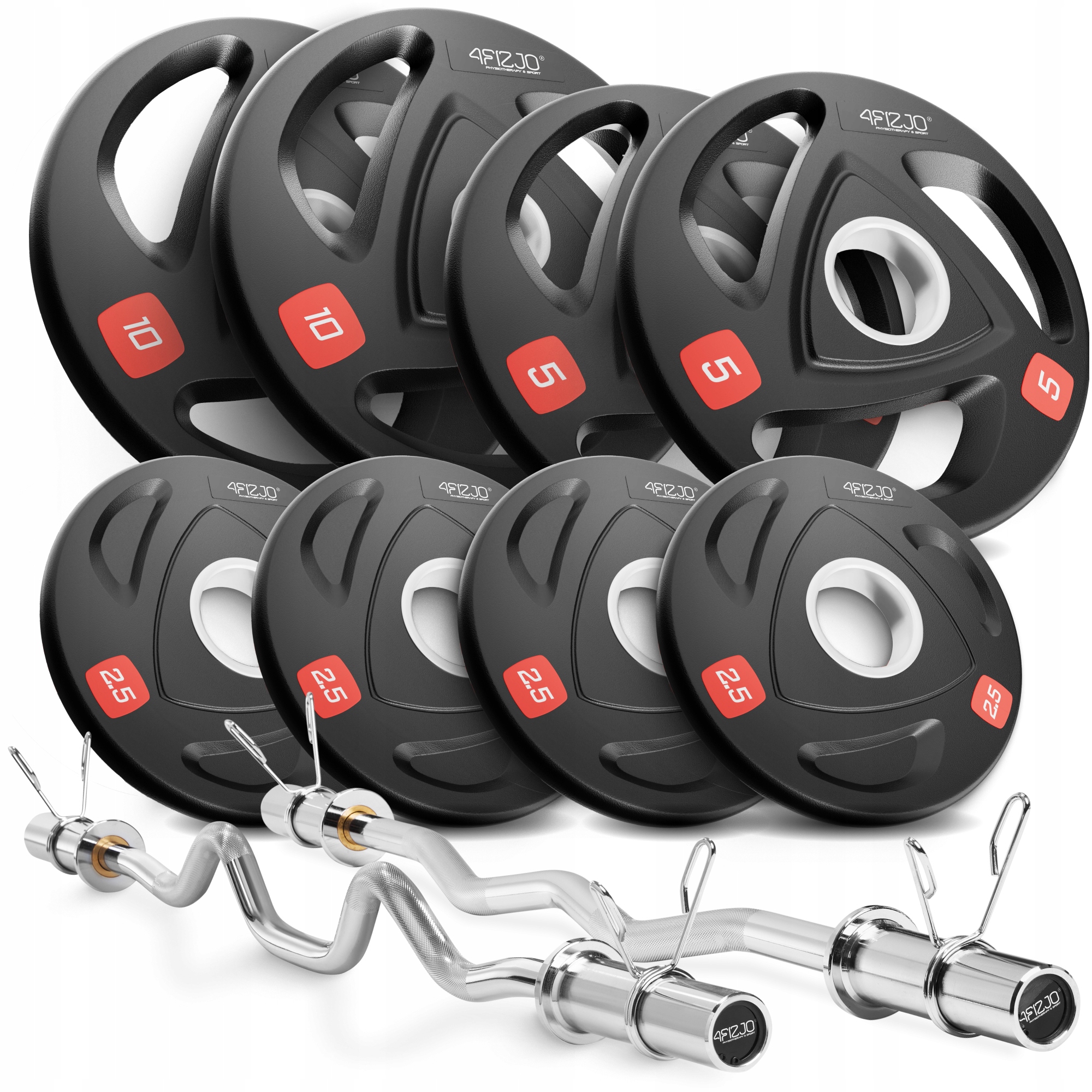 Kulturistická sada Olympijský Trénink Osa Zlomený 50 mm Závaží 40 kg