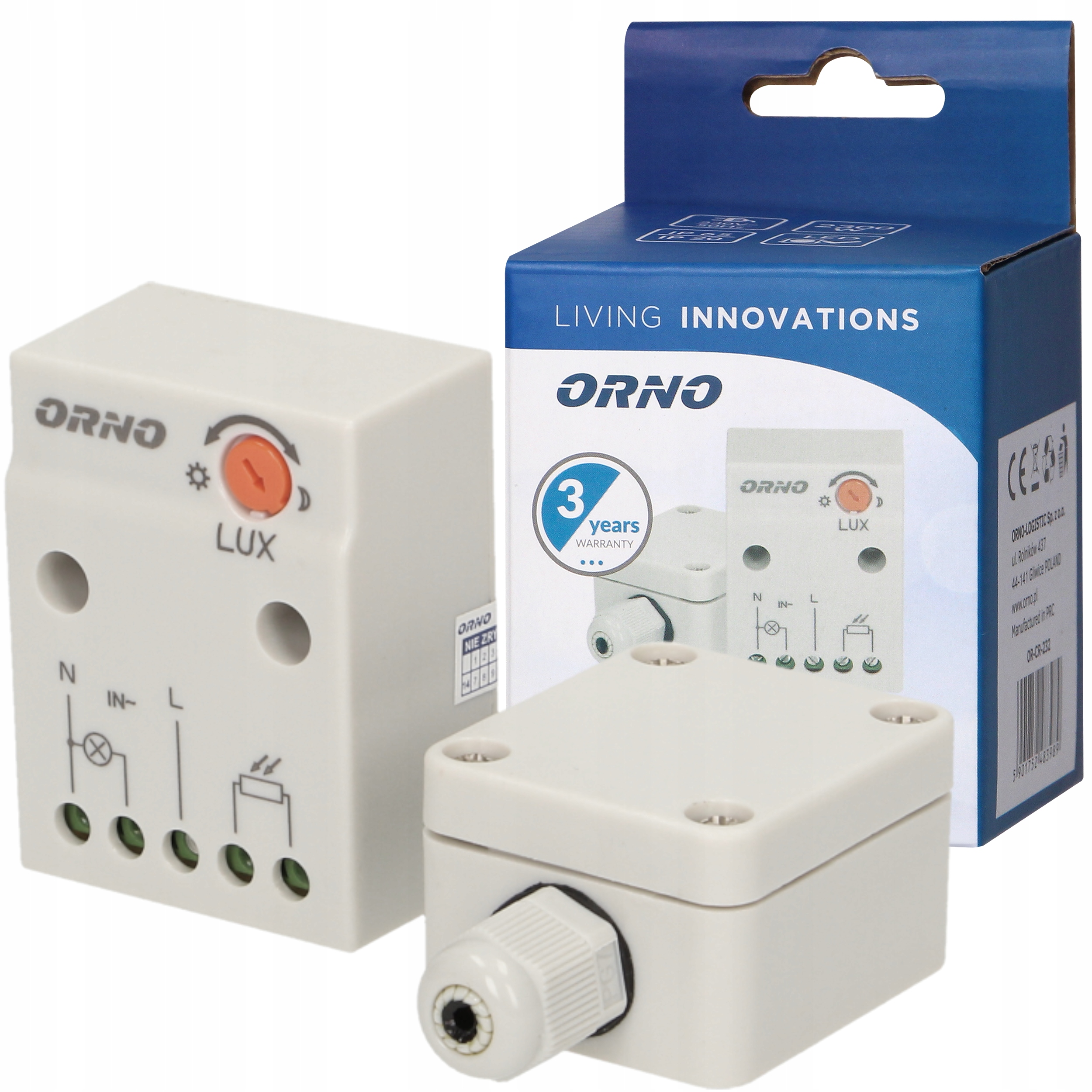 Czujnik Zmierzchu Automat Zmierzchowy z Sondą Zew.