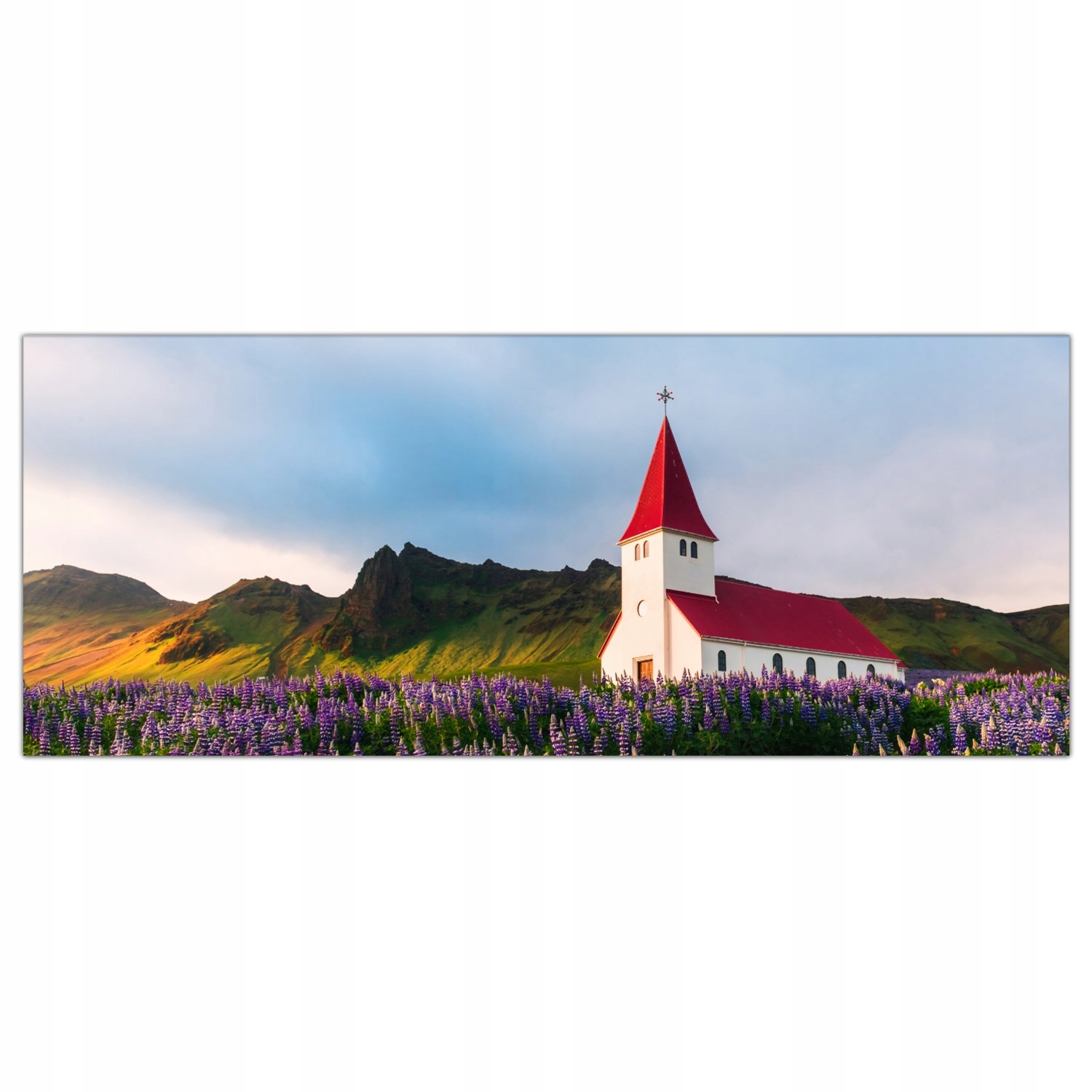 

Obraz Szklany Foto-obraz Islandia Kościół 125x50