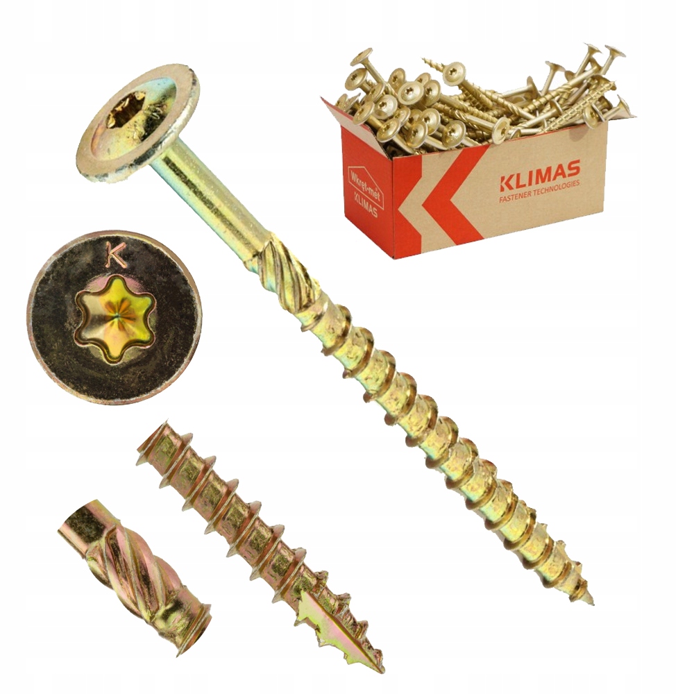 

Wkręty Ciesielskie 6x70 Torx Łeb Talerzowy 100szt