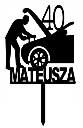 

Topper Urodziny Mechanik Mezczyzna Samochod Zawod