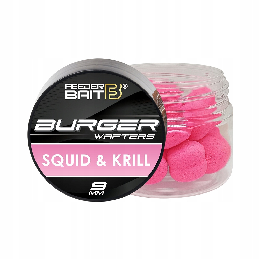 Feeder Bait Wafters Burger 9 mm Squid & Krill