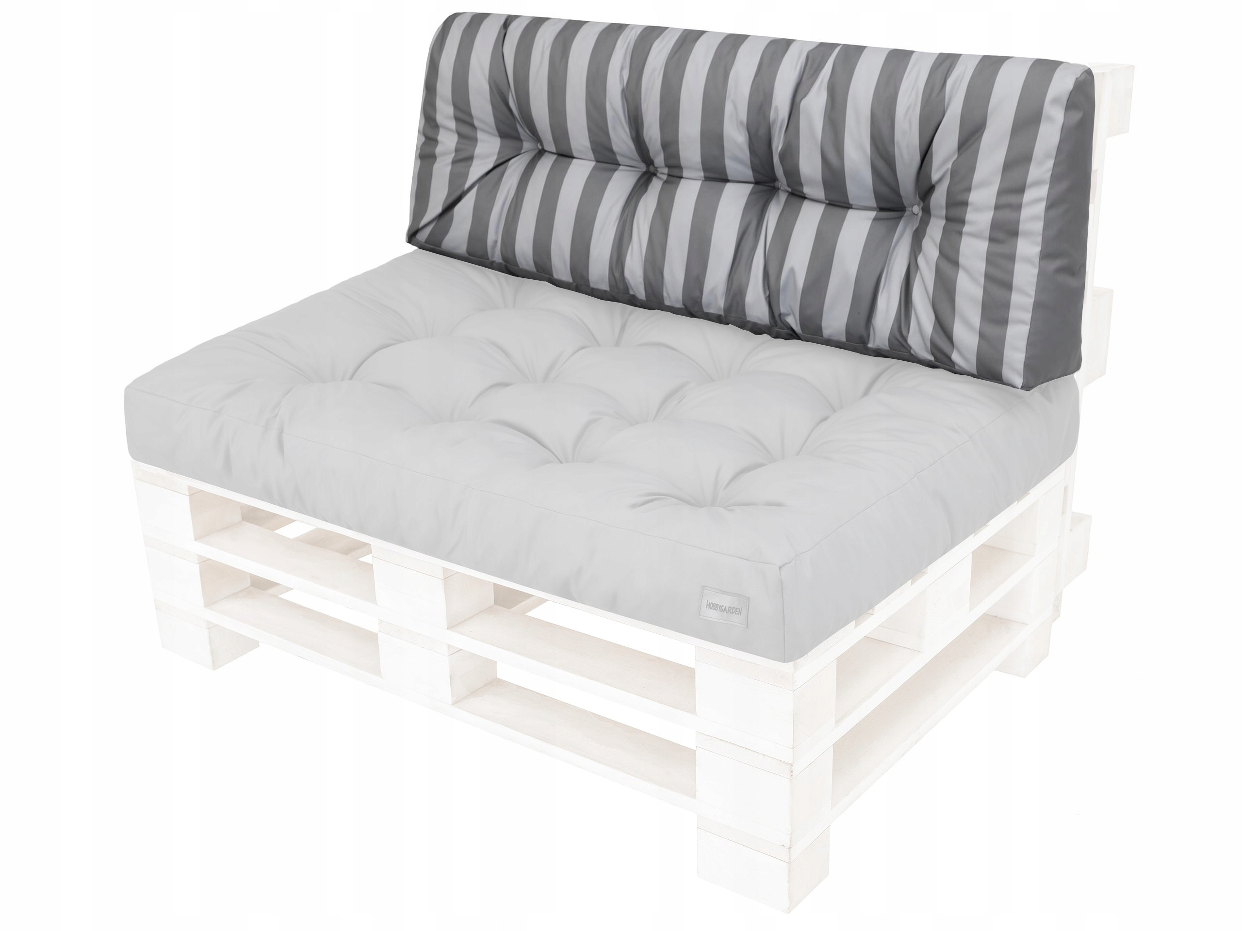 Dlhý vankúš na operadlo lavičky z paliet 120 x 40 cm