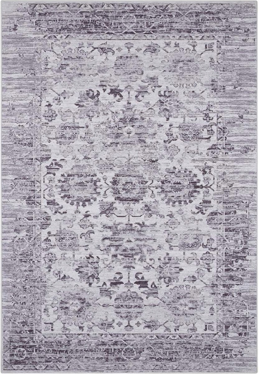 Koberec do obývačky orientálny, sivý 160x230 cm