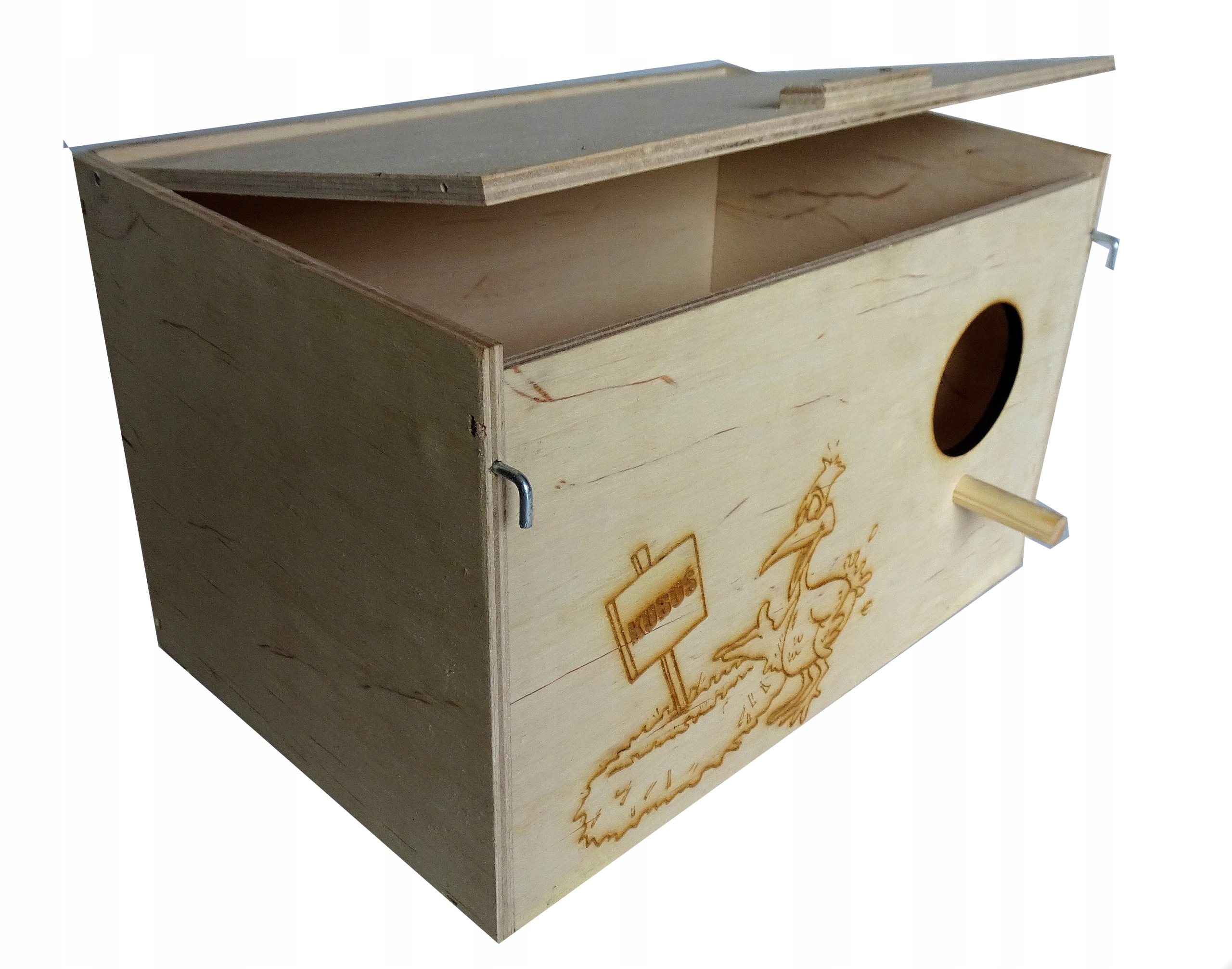 budka lęgowa dla nimfy średnich papug + GRATIS Marka Ak-Pol