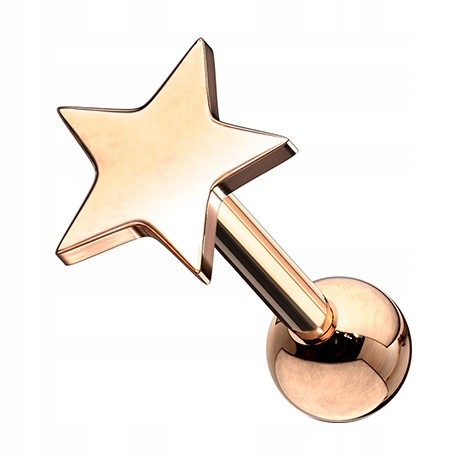 

Kolczyk do ucha gwiazdka 1,2/6 rose gold