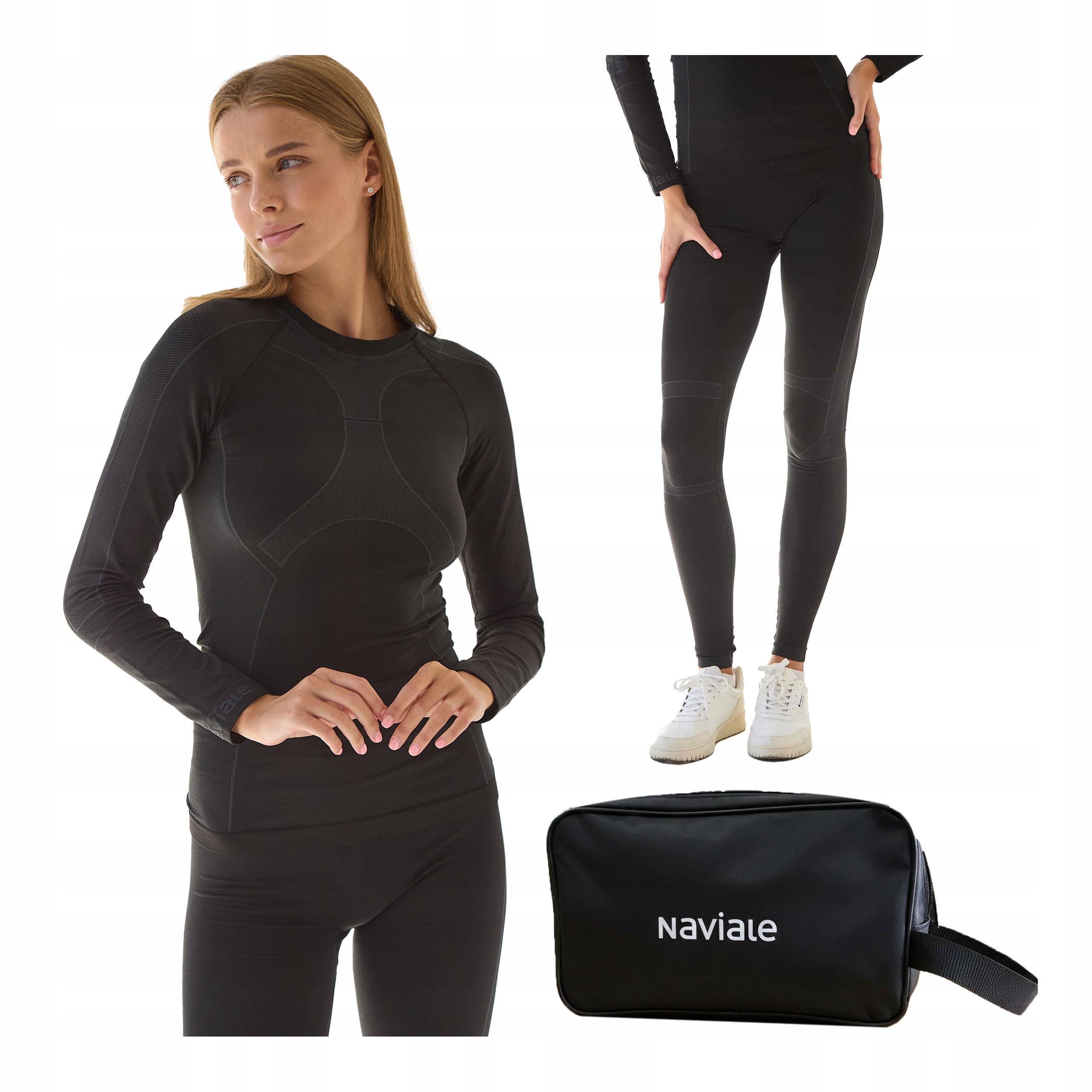 Sada termoaktivního spodního prádla dámské legíny tričko dárek S