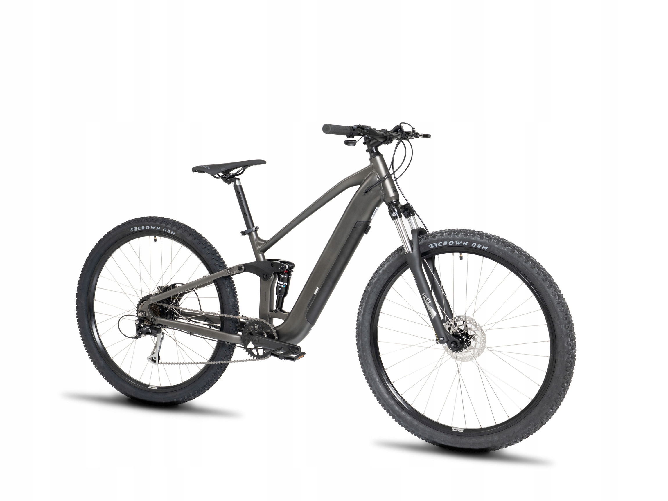 Rower elektryczny Mtb Romet Proeco Fs Full rama 17" M koło 29"Grafitowy