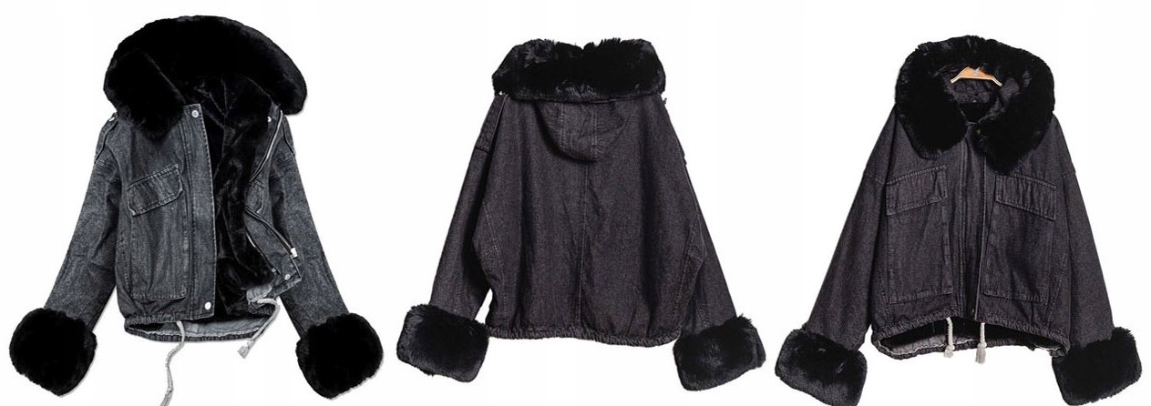 

Kurtka Jeansowa Z Futerkiem Katana Miś Futerko M