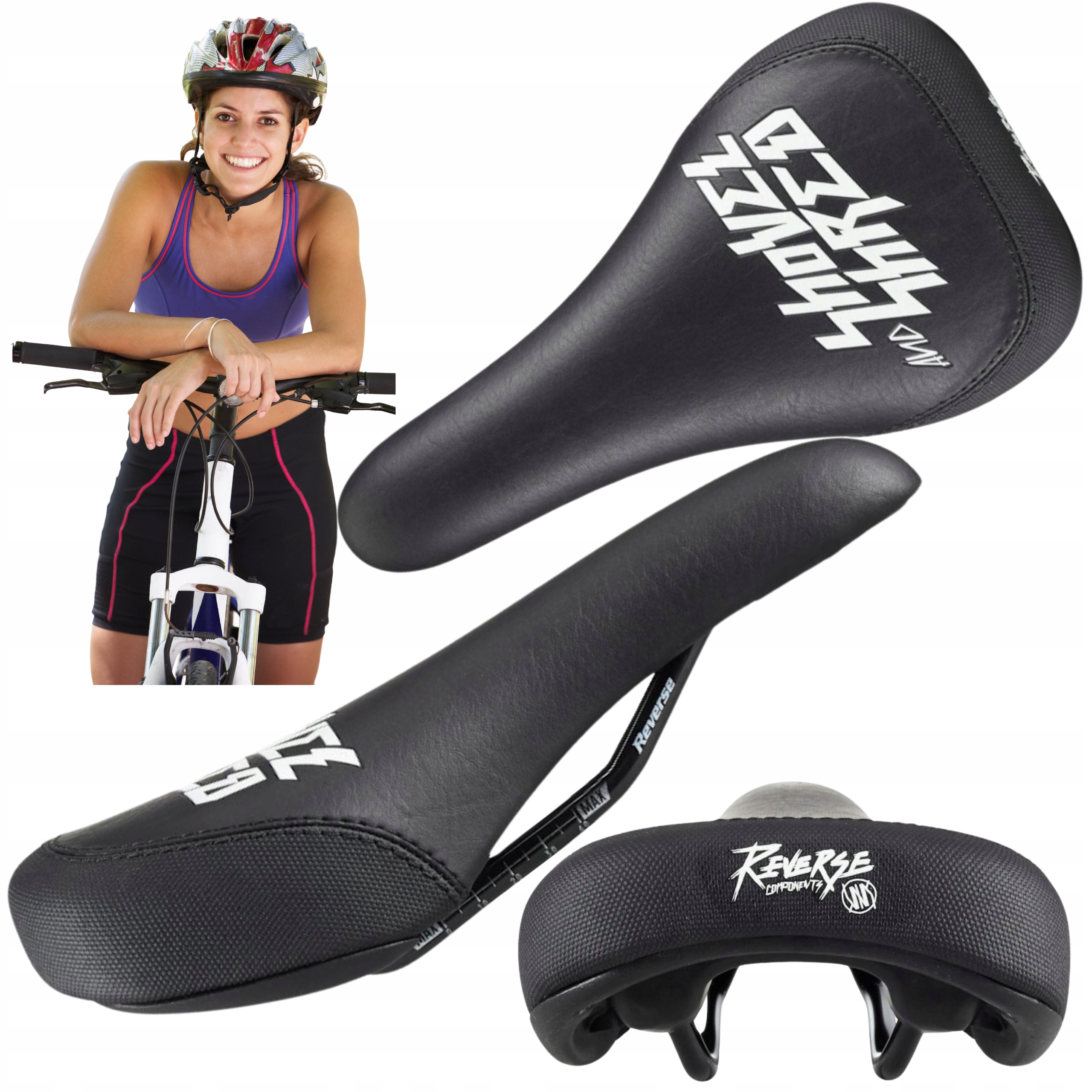 Siodełko rowerowe Reverse Nico Vink Shared white błotnik