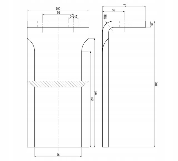 NÓŻ STAŁY ROZDRABNIACZ GAŁĘZI KOSIARKI SADOWNICZEJ Marka maszyny Inna