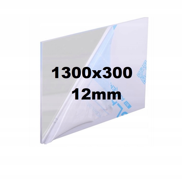 Pleksi /plexi Pleksa /plexa Bezbarvá na míru 1300x300x12 mm Akrylová Deska