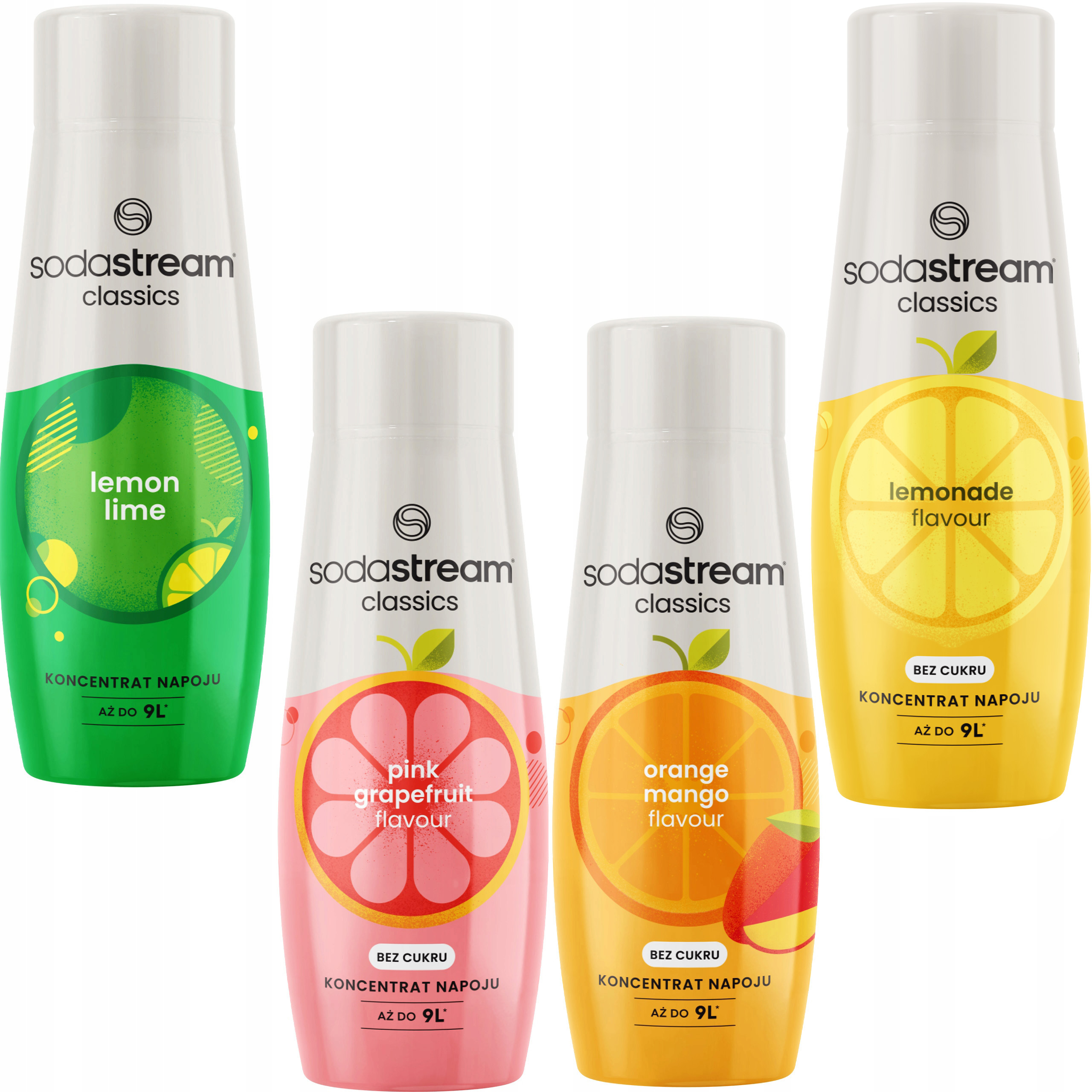 Levně Sodastream Sirup 4 různé příchutě, sada koncentrátů