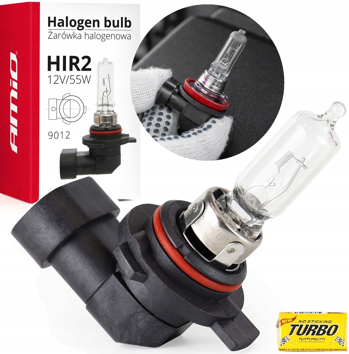 Żarówka Halogenowa Do Auta HIR2 9012 12V 55W E8 Żarówki Mocna Hir 2 *1szt.*