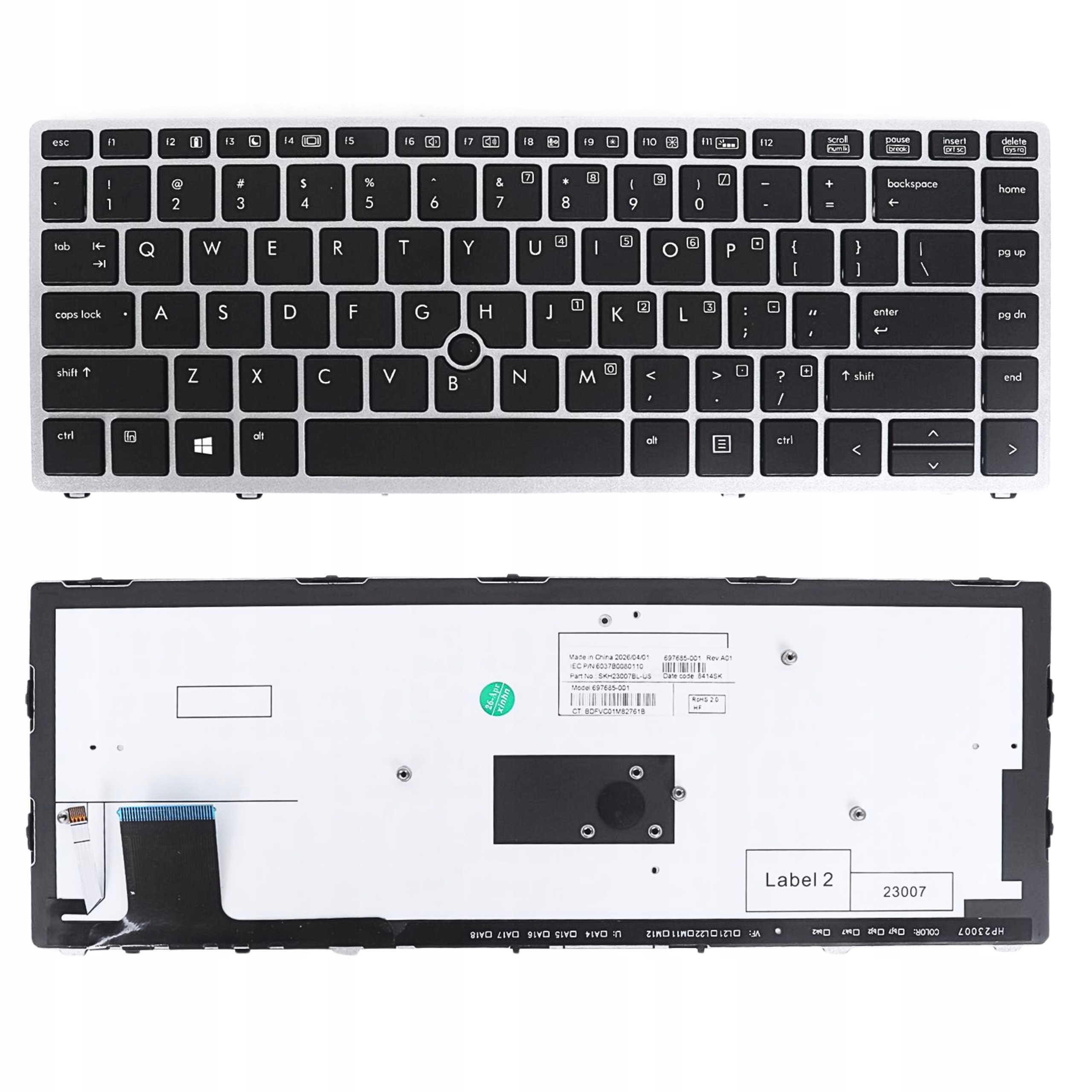 Klávesnice Pro Hp Elitebook Folio 9470 9470 m 9480 9480 m 764647-001 Led