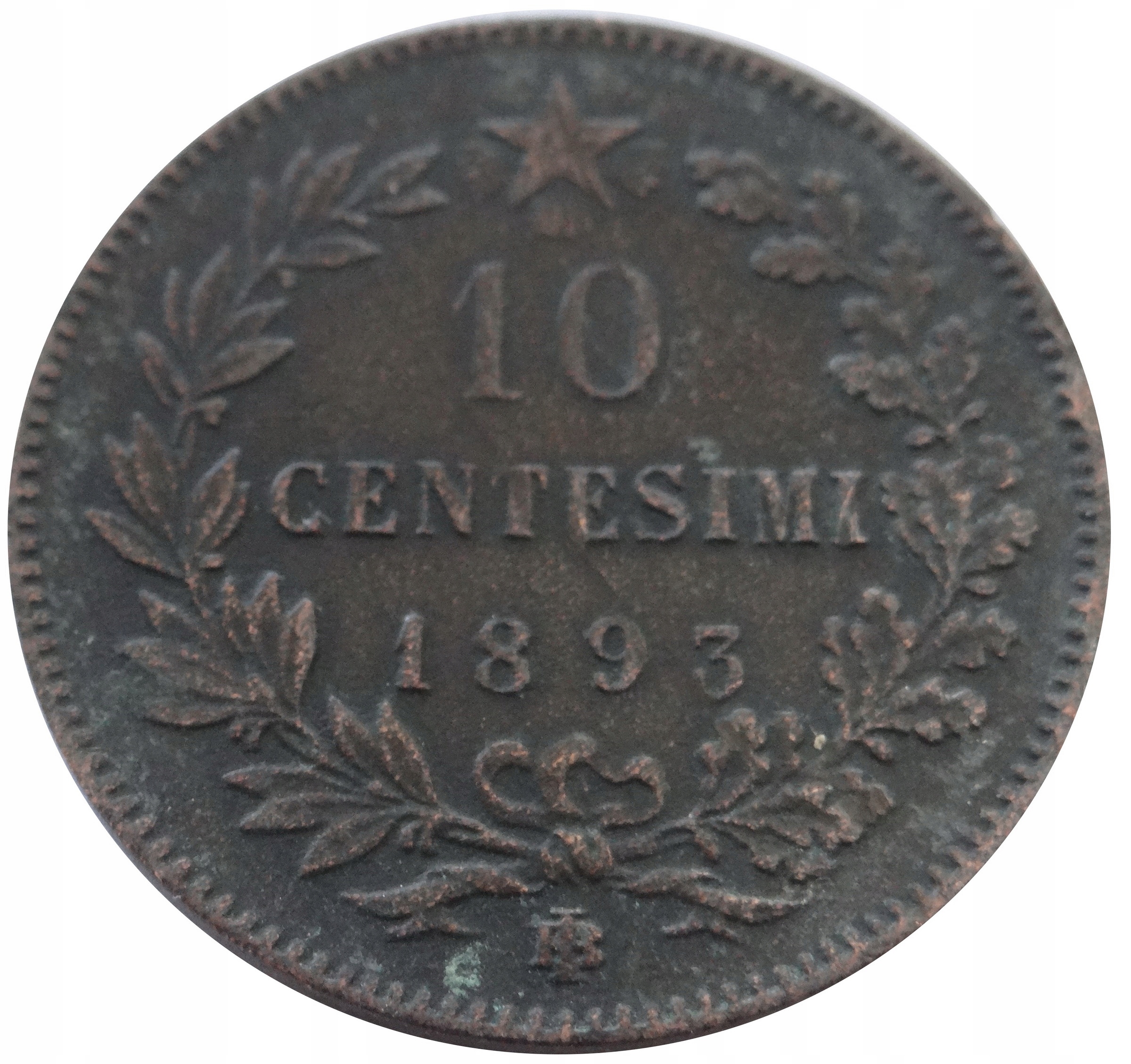 [10778] Włochy 10 centesimi 1893