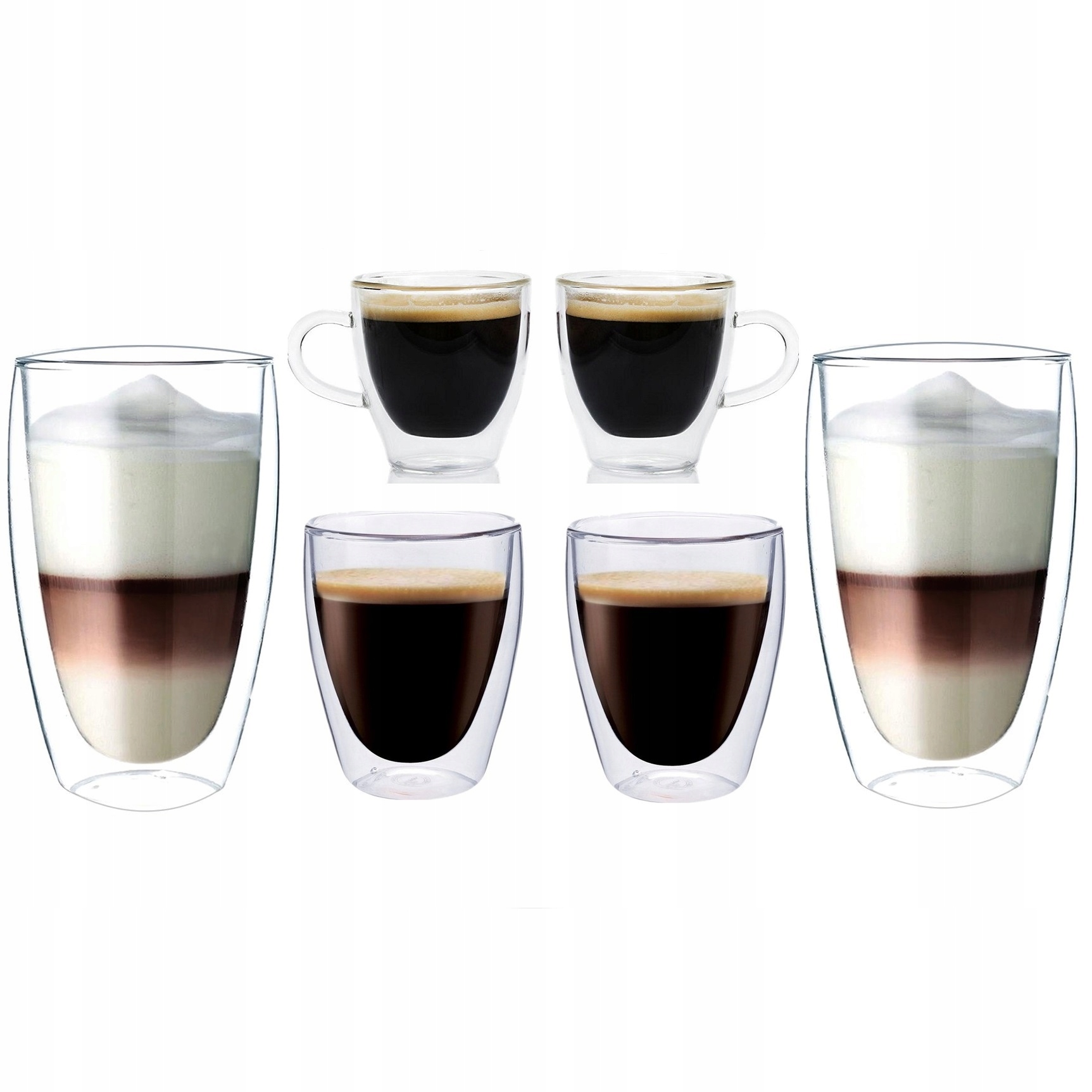 

Filiżanki Termiczne Kawy Latte Coffee Espresso X6