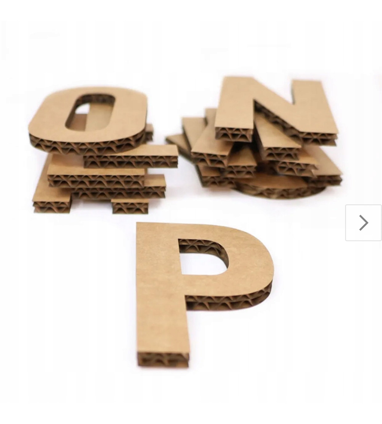 Tekturowe litery i cyfry DIY, karton 20 cm