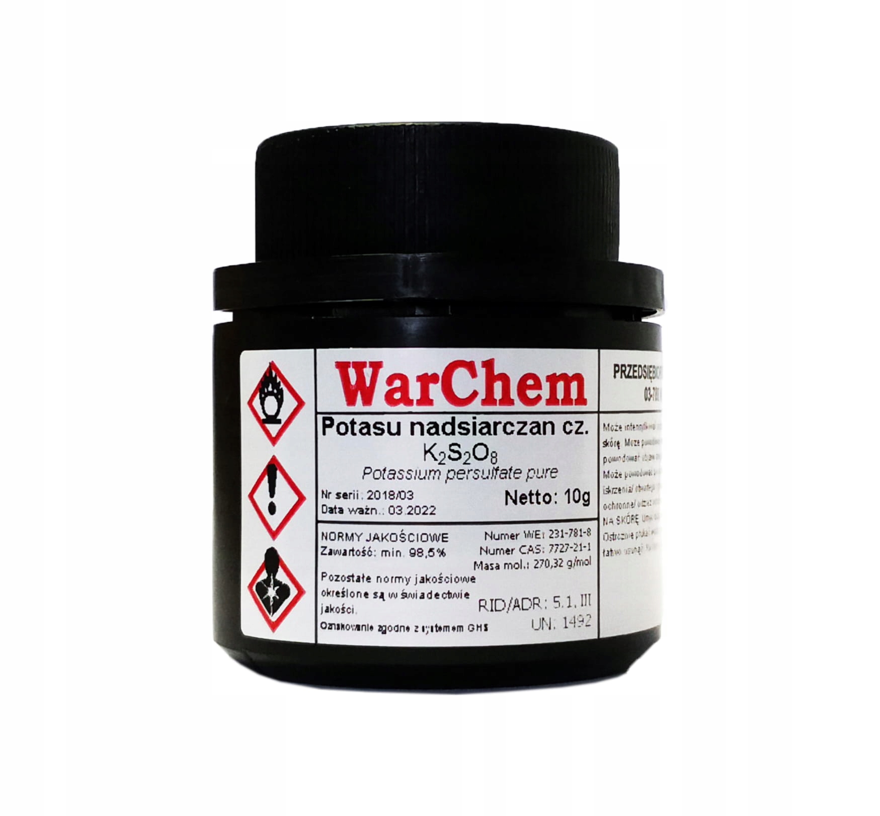 

Nadsiarczan Potasu czysty 10g