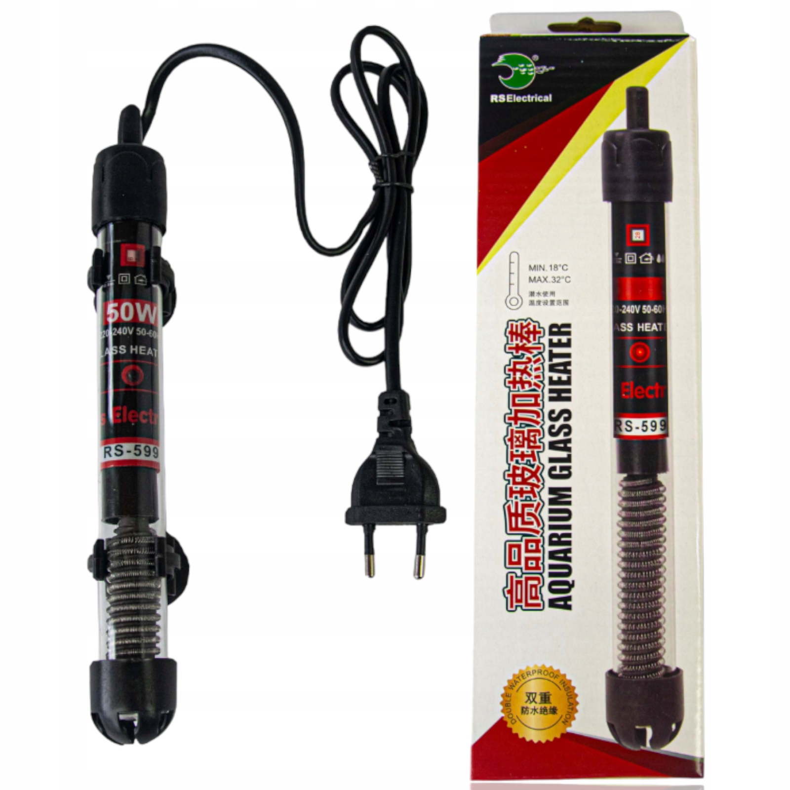 

Grzałka Do Akwarium Rs 50W z Termostatem