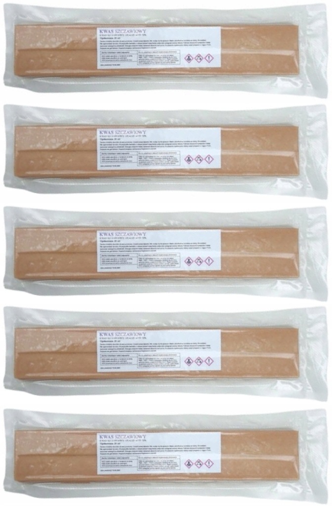 Paski z kwasem szczawiowym 33% i gliceryną 100 sztuk Paski do Ula