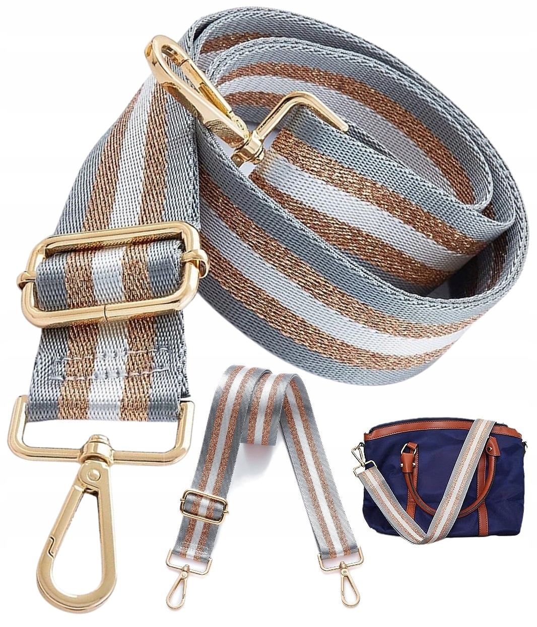 PARCIANY REGULOWANY PASEK DO TORBY TOREBKI SZEROKI