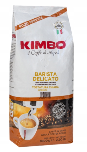 Levně Káva Zrnková 1 kg Kimbo Barista Delicato Směs do kávovaru 1000 g